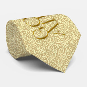 50:e gyllene årsdagen med Soft Golden Damask Slips