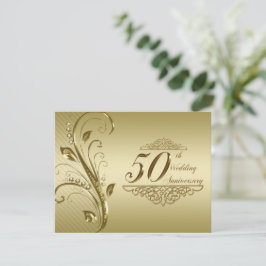 50:e högtidliga inbjudan till Golden Bröllop på år