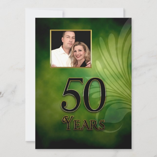 50:e inbjudan (BIRTHDAY ELLER ANNIVERSARY) (Framsida)
