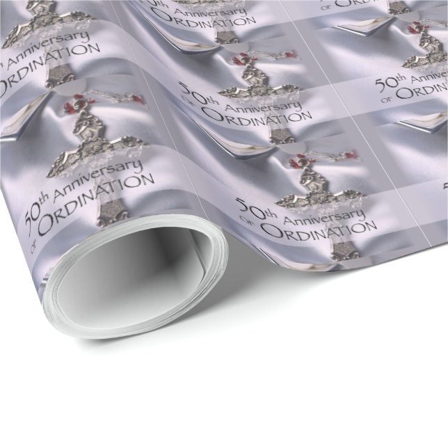 50:e jubileumschalice för anpassad namngivning presentpapper (Rullad Hörn)