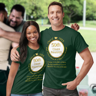 50:e klass Reunion Shirt Ideas, i många Färg T
