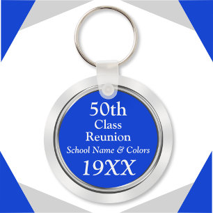 50:e klassens "Reunion Gift Ideas", Din text, Färg Nyckelring