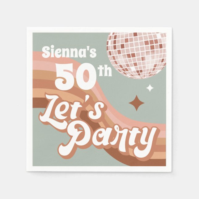 50:e konferensen i Disco Party Pappersservett (Framsidan)