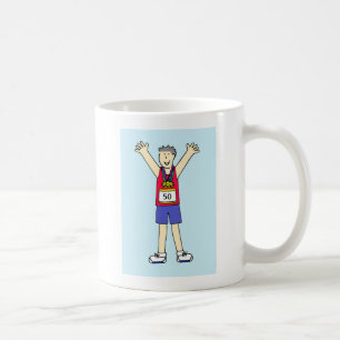 50:e Marathon-Grattisar för honom Kaffemugg