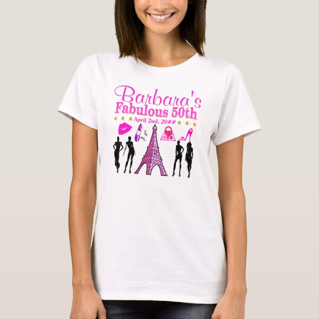 50:E OCH FABULÖS PERSONLIG PARIS T SHIRT (Framsida)