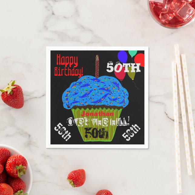 50:e över Personligen Backe Blåkaka Pappersservett (Insitu)