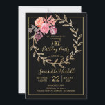 50:e överraskande Födelsedagsfest Rosa Marsala Inbjudningar<br><div class="desc">En modern snyggt överraskar 50:e födelsedagsfest inbjudan med en blommigt krans i pinkar och marsala och ett modernt typsnitt i eleganten. En chic feminin inbjudan för henne! Anpassa med din party-information. Om du behöver hjälp med den här designen eller matchande materialen kontaktar du mig genom "meddelande"-länken i min butik eller...</div>