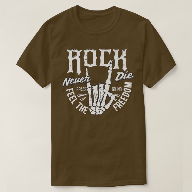 50:e Rockabilly Sock Skutt Rock N Roll Skeleton Ha T Shirt (Design framsida)