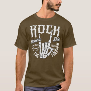 50:e Rockabilly Sock Skutt Rock N Roll Skeleton Ha T Shirt