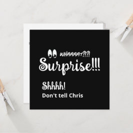 50:e Roligten för överraskande Födelsedagsfest, sv Inbjudningar