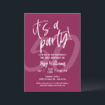 50:e Rosa Roligt Födelsedagsfest inbjudan<br><div class="desc">50:e Rosa Födelsedagsfest inbjudan Roligt Rosa 50:e Födelsedagsfest inbjudan</div>