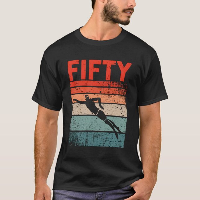 50:e Simman Swimming 50 T Shirt (Framsida)