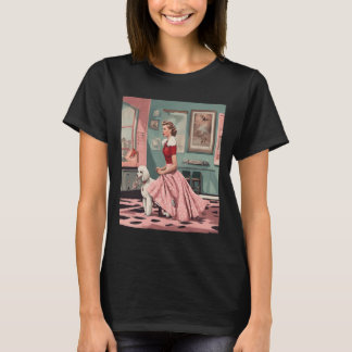 50:e Stil Pudel Skirt Dance vintages Twirls Graph T Shirt