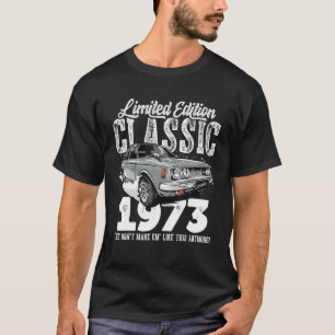 50:e Vintagen i klassiskt bilmärke 1973 B-Dag 50 å T Shirt
