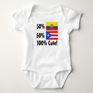 50% ecuadoriansk 50% gulliga Puerto Rico 100% T-shirt