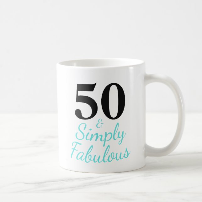 50 & Enkelt Fantastisk  Kaffemugg (Höger)