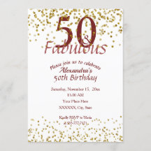 50 Fabrikat Guld och Burgundi