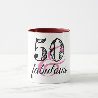 50 & Fabulös Födelsedagsfest Mugg