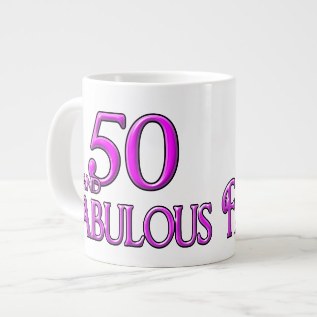 50 & FABULÖS JUMBO MUGG (Framsida vänster)