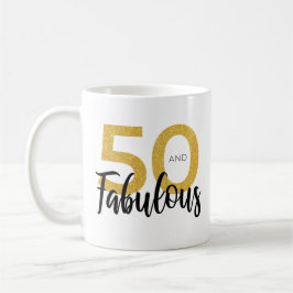 50 + Fabulöst 50:e Födelsedagsfestens gift Kaffemugg