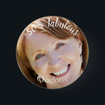 50 & Fabulöst foto Knapp<br><div class="desc">50 & Fabulous Photo Button</div>