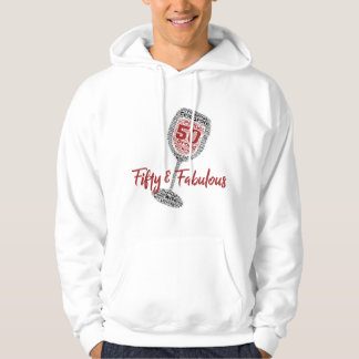 50 & Fabulous 50:e födelsedag Vin Glass Shirt for Hoodie