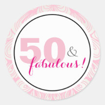 50 & Fabulous 50:e födelsedagsmärkning