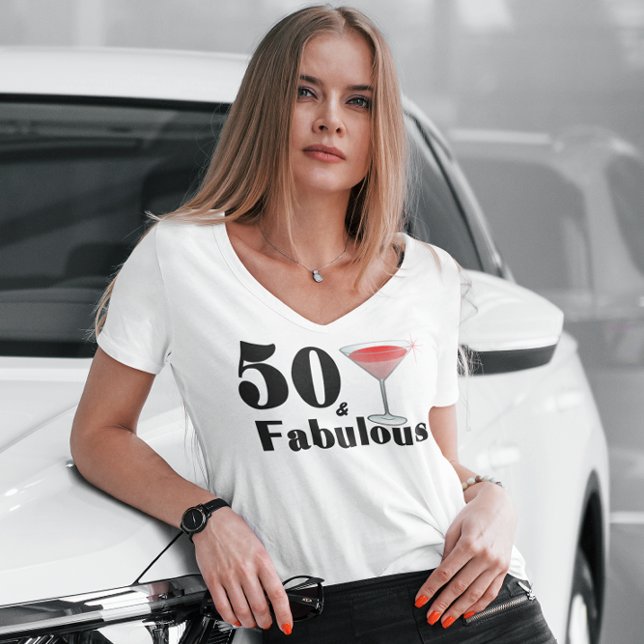 50 & Fabulous Birthday Babe T Shirt (Skapare uppladdad)