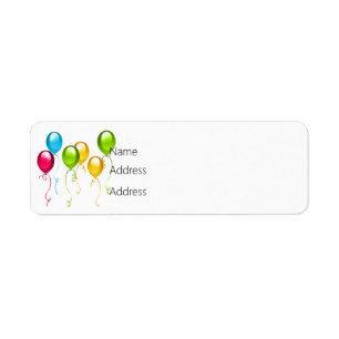 50 & Fabulous Birthday-Returetiketter Returadress Etikett