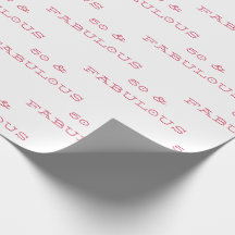 50 & Fabulous Birthday Rosa Text Wälling Papper