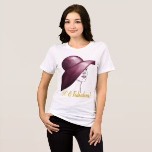 50 & Fabulous Elegant Woman Guest of Honor T Shirt