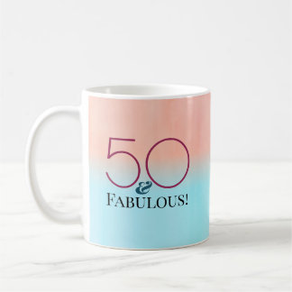 50 & Fabulous Födelsedagsfest minnesstund Kaffemugg
