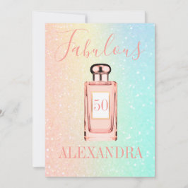 50 Fabulous Glitter Fransk Chic Parfym Monogram Inbjudningar