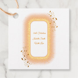 50& Fabulous golden födelsedagsfest favärde -tagga Gåvor Etiketter