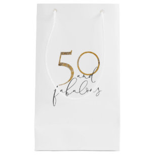 50 & Fabulous Guld Black & White 50:e födelsedagen
