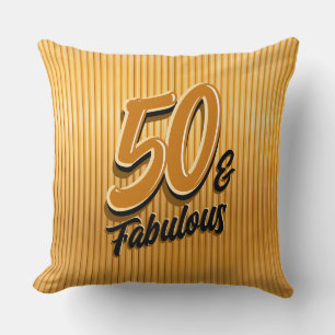 50 & Fabulous Guld Dekorativ kudde