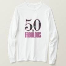 50 & Fantastisk 50-års födelsedag Rosa Svart Typog