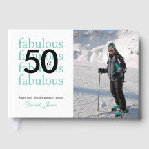 50 & Fantastisk 50-årsdag Anpassad Foto Namn