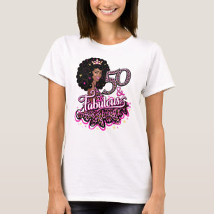 50 & fantastisk. 50-årsfirande damens t shirt