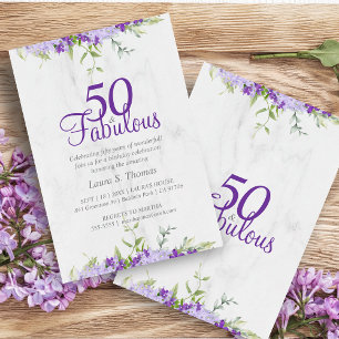 50 & fantastisk Blomstermåleri i lila nyanser