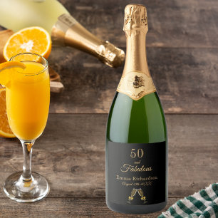 50 fantastisk födelsedagsfest svart guld namn