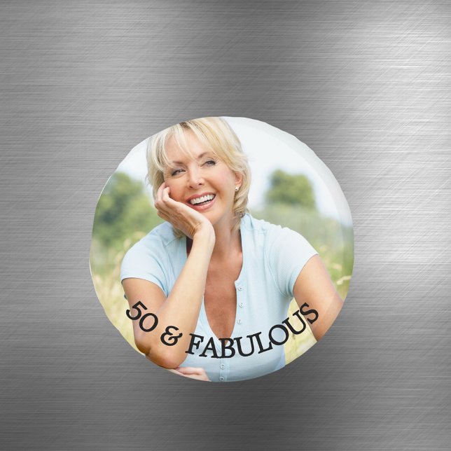 50 fantastisk födelsedagsguldnamn foto magnet (Skapare uppladdad)