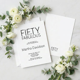 50 & Fantastisk Modern Minimalistisk Firande Inbjudningar