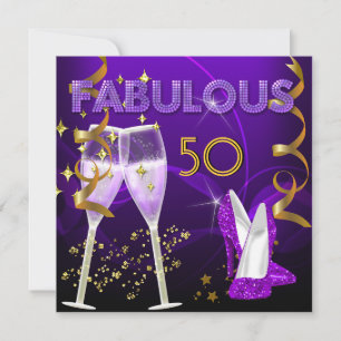50 fantastiska lila guld champagne skor inbjudningar