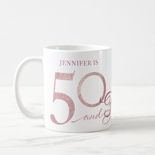 50 Födelsedag Kaffemugg (Vänster)
