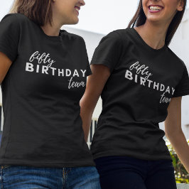 50 Födelsedag Typografi Modern Anpassningsbar föde T Shirt