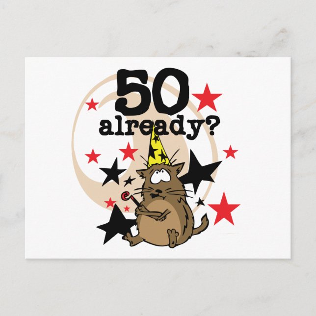 50 Födelsedag Vykort (Framsida)