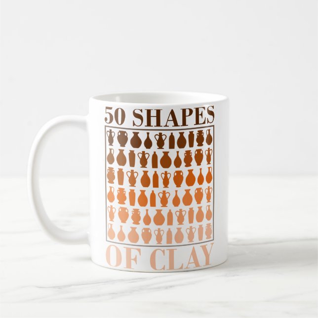 50 former av lera - Krukmakare fan Kaffemugg (Vänster)