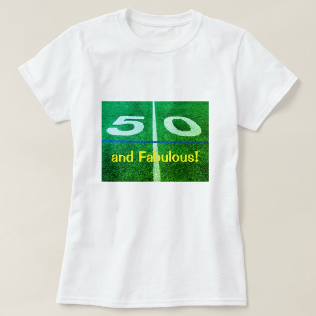 50-fotbolls-EM fält, fantastiska T Shirt (Design framsida)