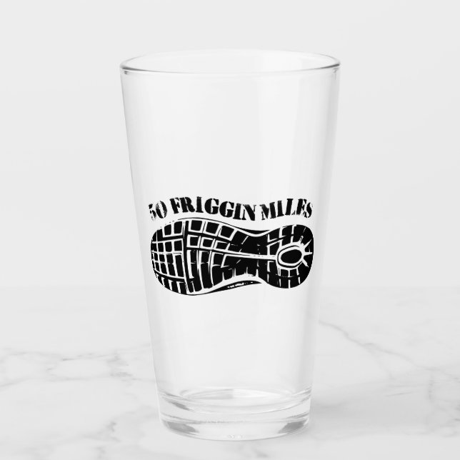 50 Friggin Miles Ultra Running Går Glaskopp (Framsida)